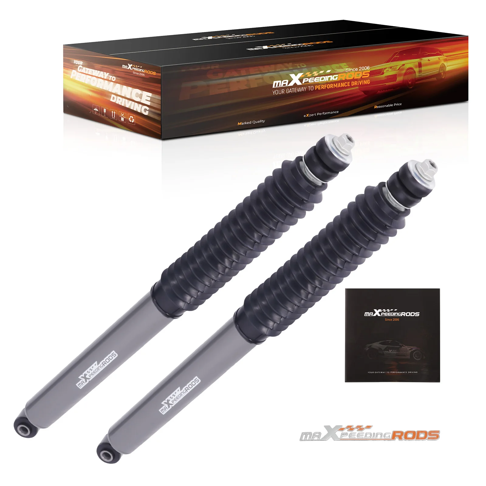 0-2.5inch Front Lift Shocks Pair For Dodge for RAM 2500/3500 4WD 2003-2024