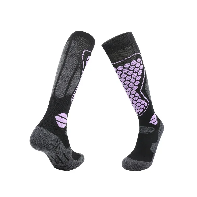 New autumn and winter professional ski socks thickened wool men\'s and women\'s long tube warm sports snow socks
