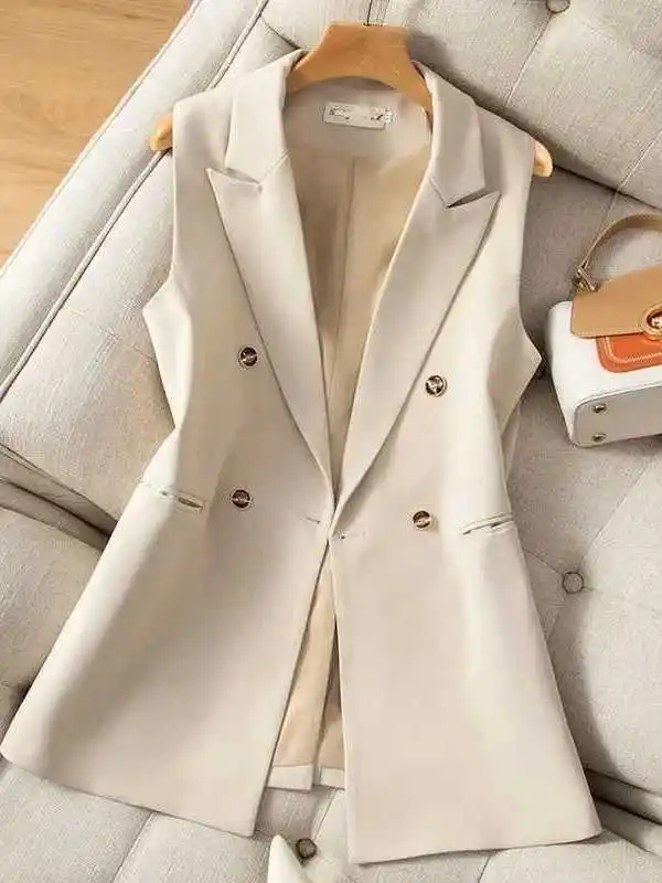 

Весенне-летний двубортный жилет для женщин Svele Cleanfit, ультракороткий, из искусственного шелка, для ношения под одеждой