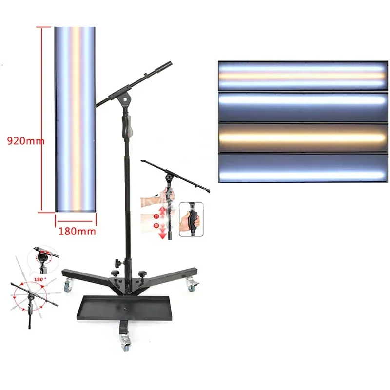 Dent Repair Inspection Lamp Car Bump Repair LED Leveling Lamp Large Bracket Adjustable Car Dent Repair Tool