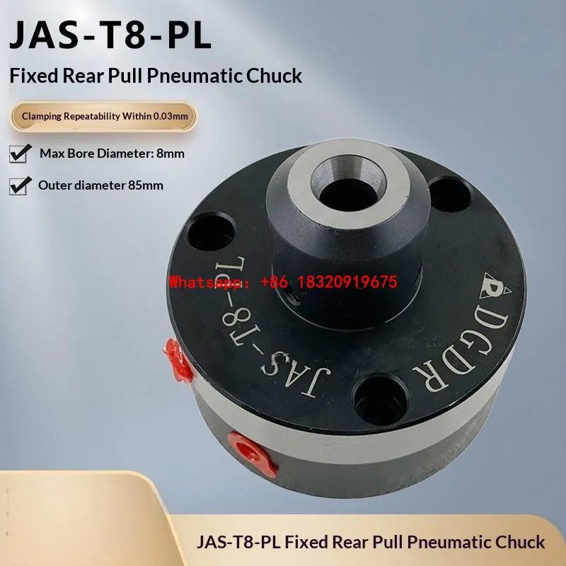 Cyclmotion CNC Mini Pneumatic Collet Chuck (JAS-T8-PL) – Compact Vertical Automatic Clamping Chuck