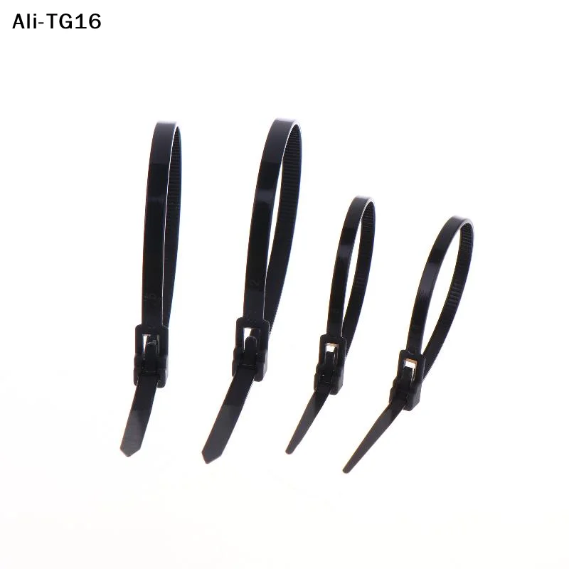 【Ty6】100/300Pcs 2026  Nylon Wire Fasteners Reusable Plastic Cable Zip Ties With Quick Release For Home Office And Outdoor Use
