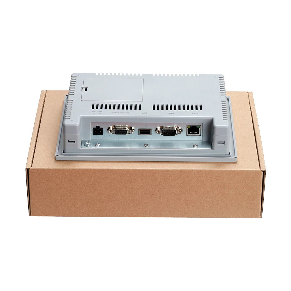 AMSAMOTION HMI Touch Screen 4.3 7 10 Inch Ethernet Port LCD Panel Compatible with Delta Siemens Mitsubishi Omron Xinje PLC