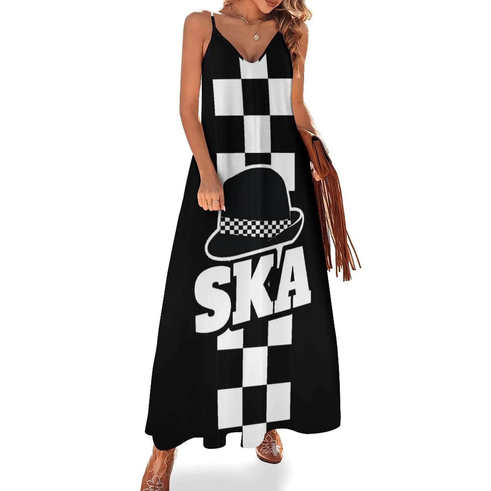 

SKA Sleeveless Long Dress dress for women 2025 elegant chic wedding evening dresses Dress