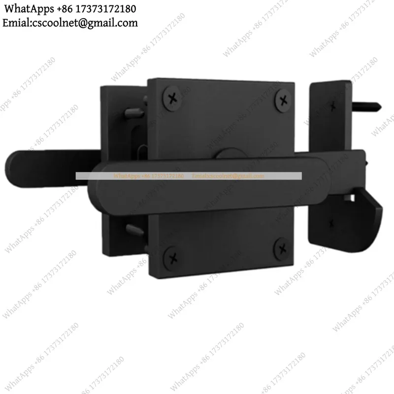 Double Sided Aluminum Door Latch for Barns Gardens Strong Construction Convenient Access Both Sides