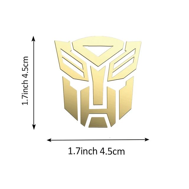 2/4個オートボットトランスフォーマーエンブレムニッケル金属車体ステッカー自動車オートバイ自転車のラップトップの装飾デカール - AliExpress