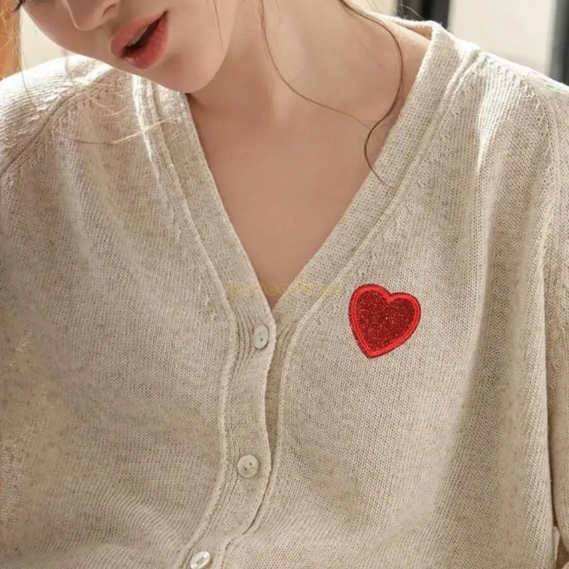 

31bf Сердце Швейные Пятно для свадебных платье