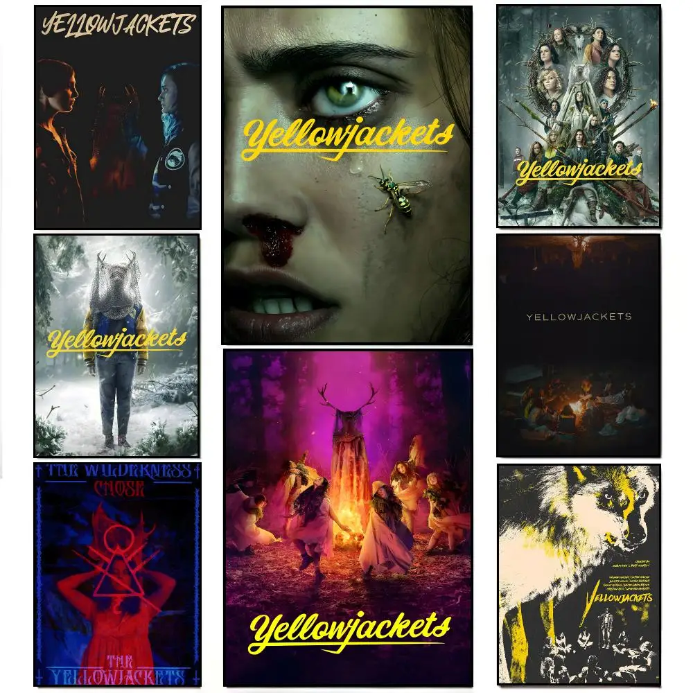 Survival Drama Y-Yellowjackets Poster Frameless Wall Art Print, Peel-and-Stick Removable