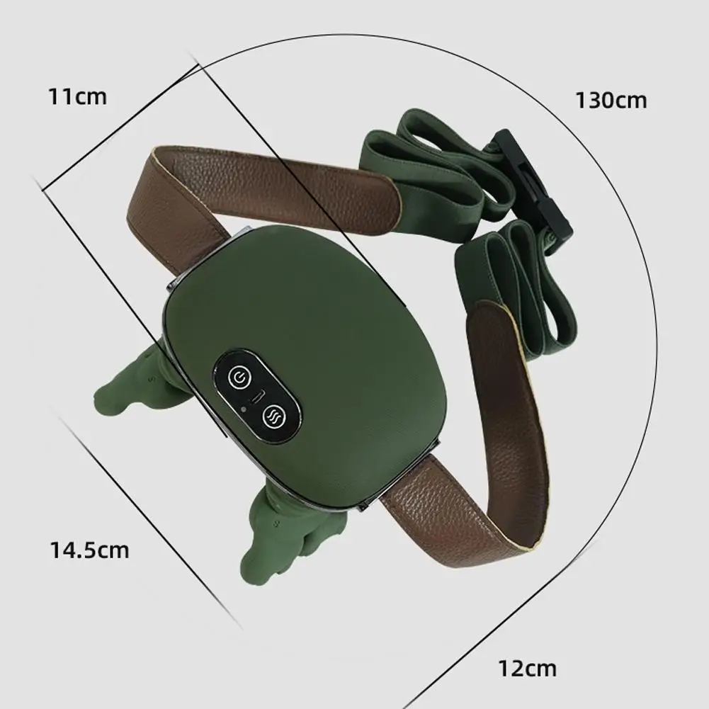 Massaggiatore riscaldato bionico Shiatsu portatile per collo e schiena Massaggiatore elettrico per tessuti profondi Massaggio impastatore 4D Mano umana simulata