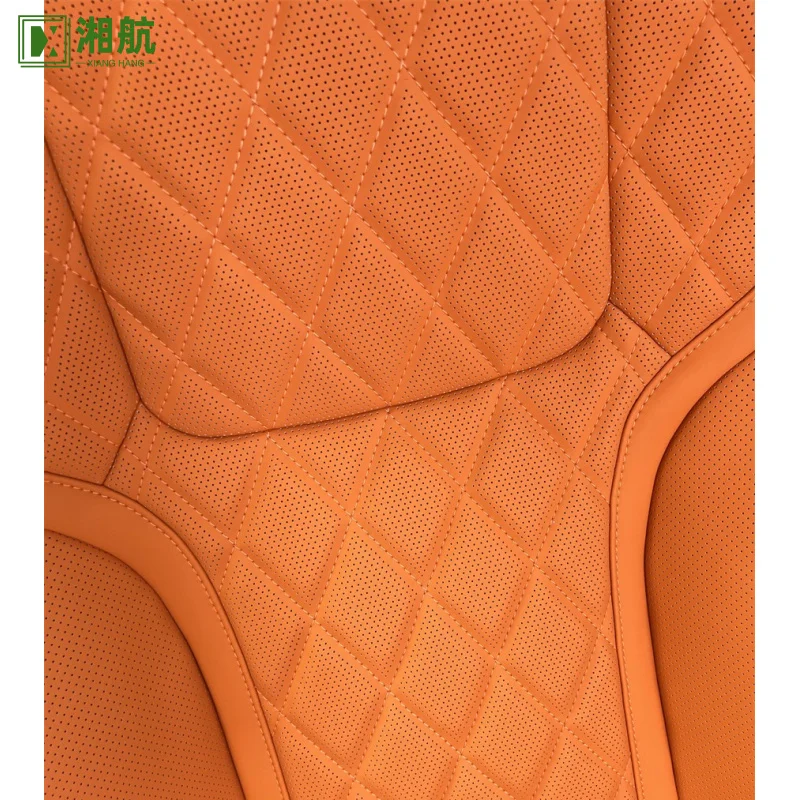 Suitable for Lexus LX570  Orange Nappa Leather Full Replacement Car Seat Cover