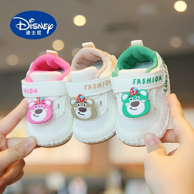 

Disney Baby First Walkers | Soft-Sole Non-Slip Shoes with Mesh, Cartoon Sneakers for 0-1 Year Olds
