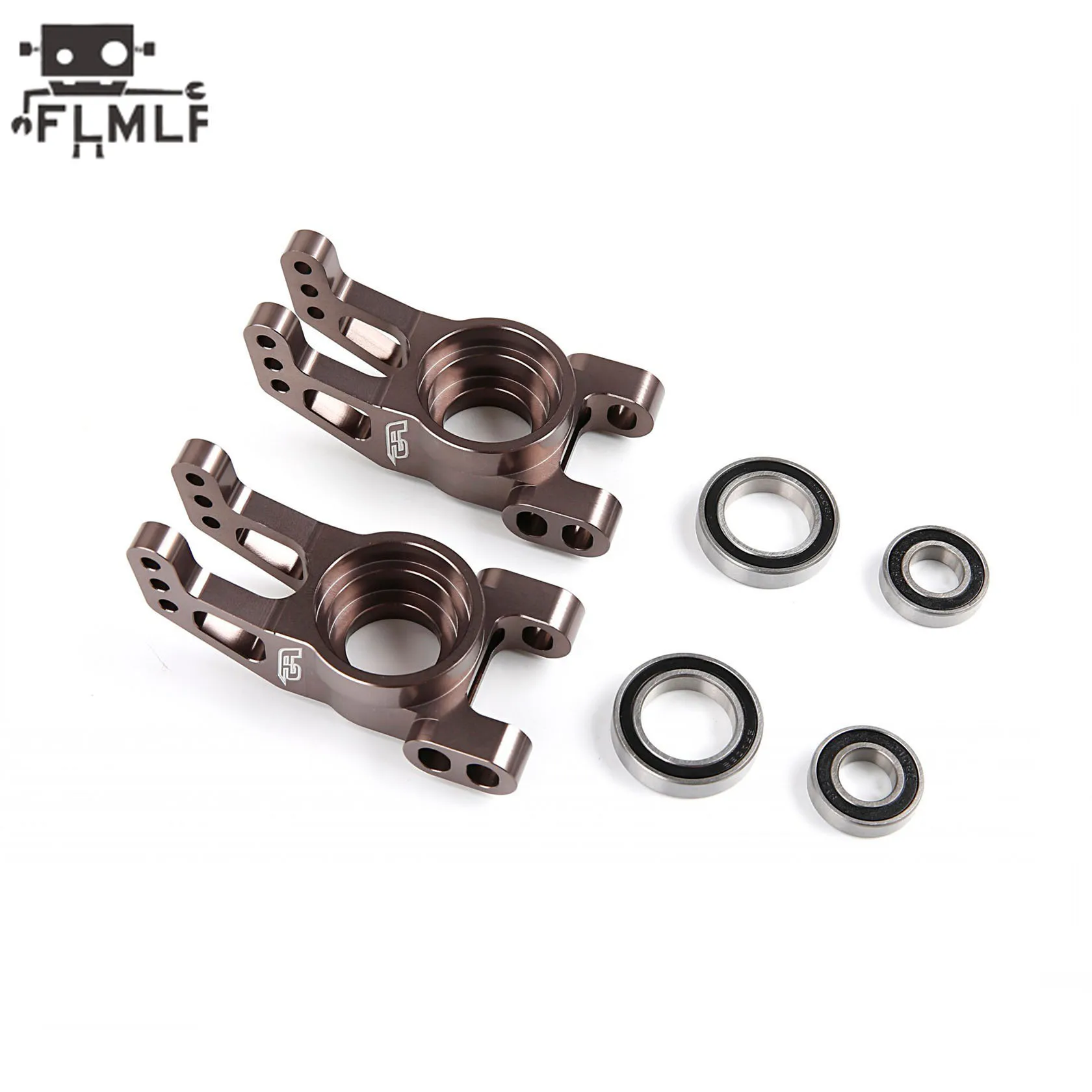CNC Alloy Rear Wheel Hub Carrier Mount Base Kit Fit for 1/5 Rovan F5 Truck MCD XS-5 RR5