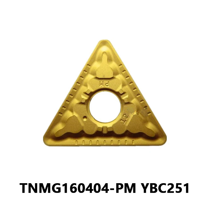 

Original TNMG TNMG160404 TNMG160404-PM YBC251 Carbide Inserts for Steel Processing CNC External Turning Tool Tunring Inserts