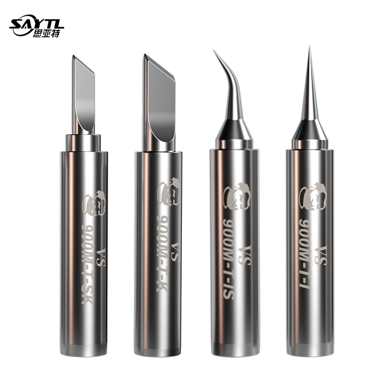 

1Pcs High quality 900m soldering iron tip 4mm lead-free oxygen-free copper tips for 936 937 Soldering Stations Solder iron tip