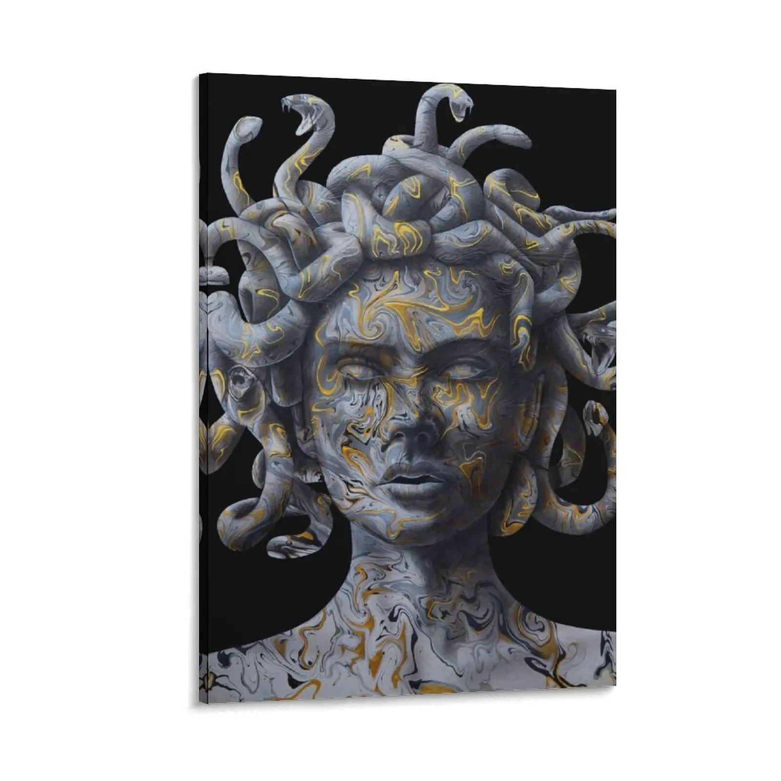 

Golden Medusa II Canvas Painting anime poster cute room decor home and decoration painting