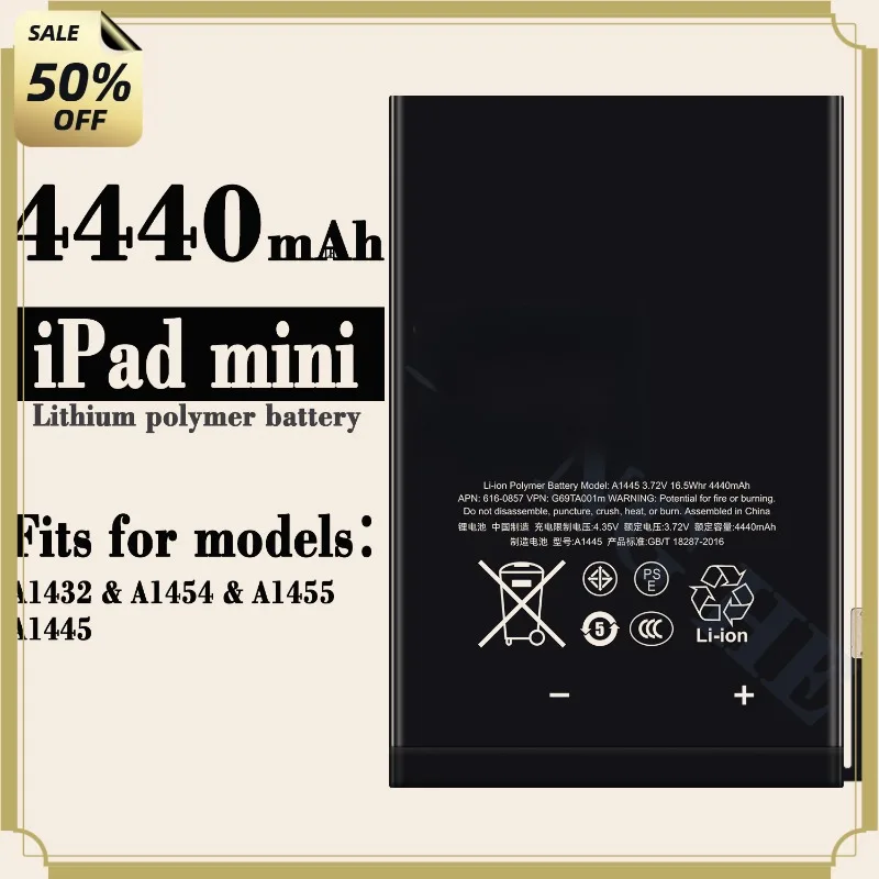 Новая батарея 4440 мАч A1538/A1550 для планшета iPad Mini 4, высококачественная, с высокой емкостью, сменная, класс А.