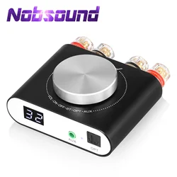 Nobsound Q10 Mini Digital AUX/Optical Amplifier Bluetooth 5.0 Receiver HiFi Class D Desk Power Amp 100W+100W