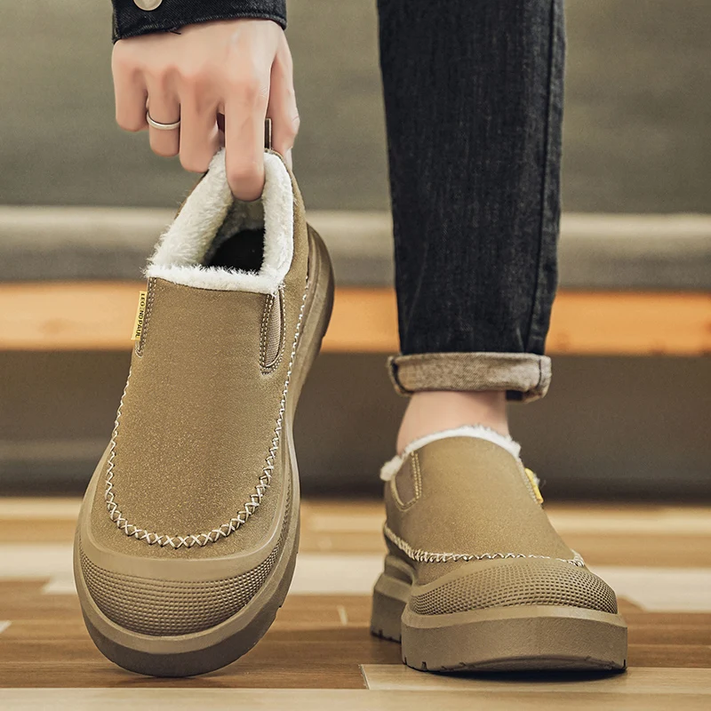 

Men boots New Winter Slippers Warm Men Shoes Waterproof Non-Slip Plush Sneakers Male tenis shoes Boots Men Sneakers Winter