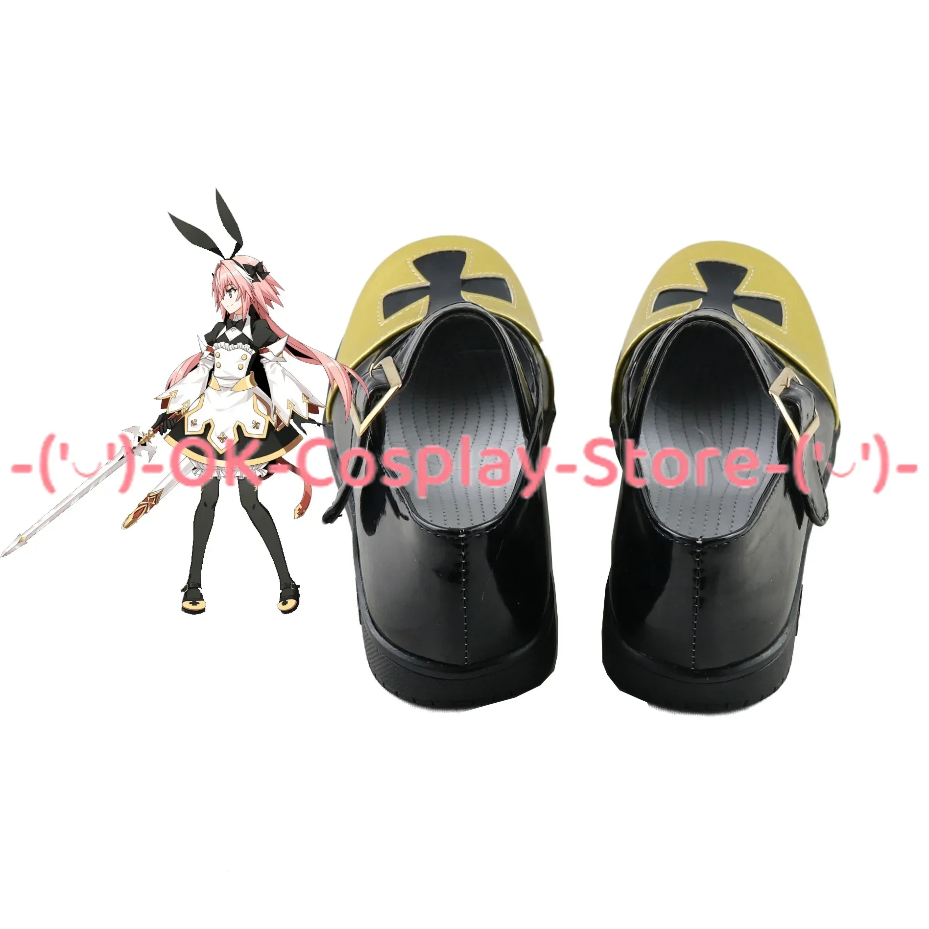 Fgo astolfo cosplay sapatos sandálias de couro do plutônio botas de carnaval de halloween cosplay prop feito sob encomenda