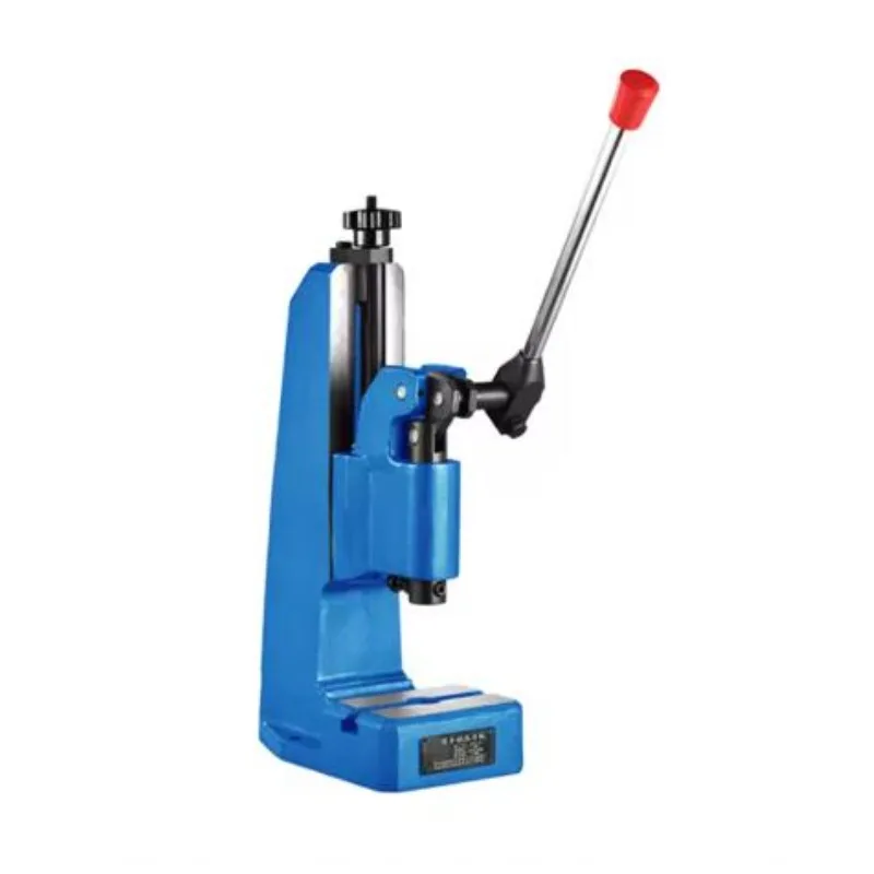 J03-0.4A Industrial Precision Manual Press Machine Small Hand Beer Press Desktop Manual Punching Hole Machine 4KN (70 X 100mm)