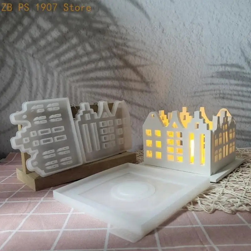 

High Quality Goth House Silicone Display Ornament Casting Molds for Creating Goth and Soap 55KA