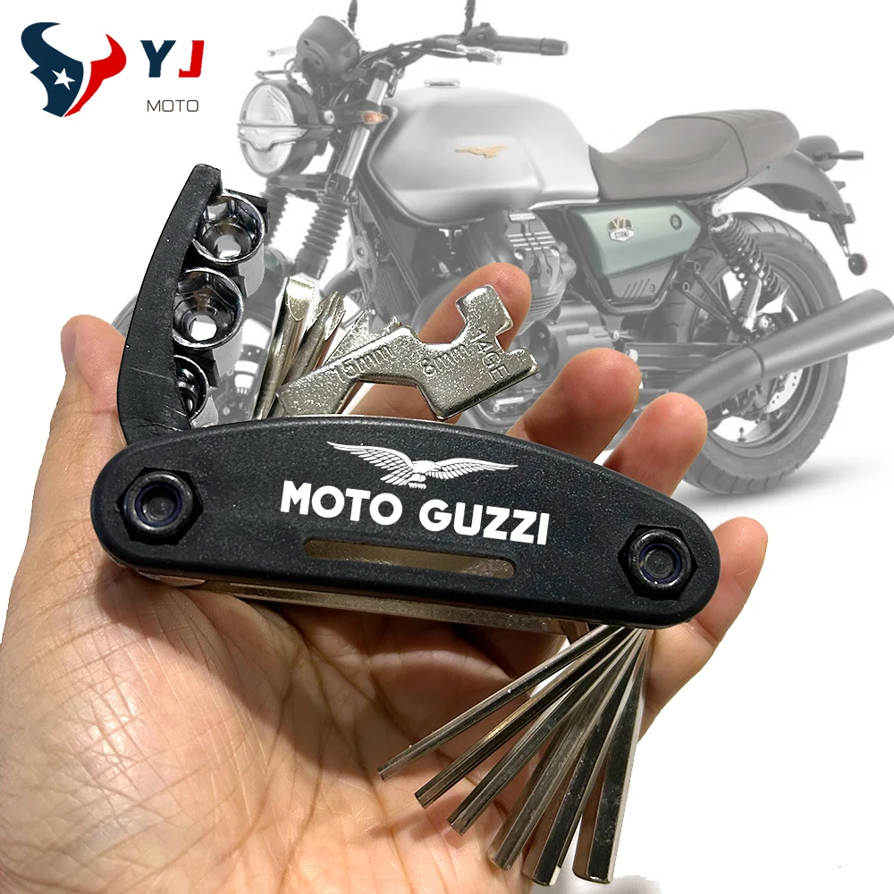 For MOTO GUZZI V85TT V7 SPECIAL STONE 1200 STELVIO V7iii V9 V11 Breva 750 850 Multifunction Tool Portable Repair Screwdrive Set