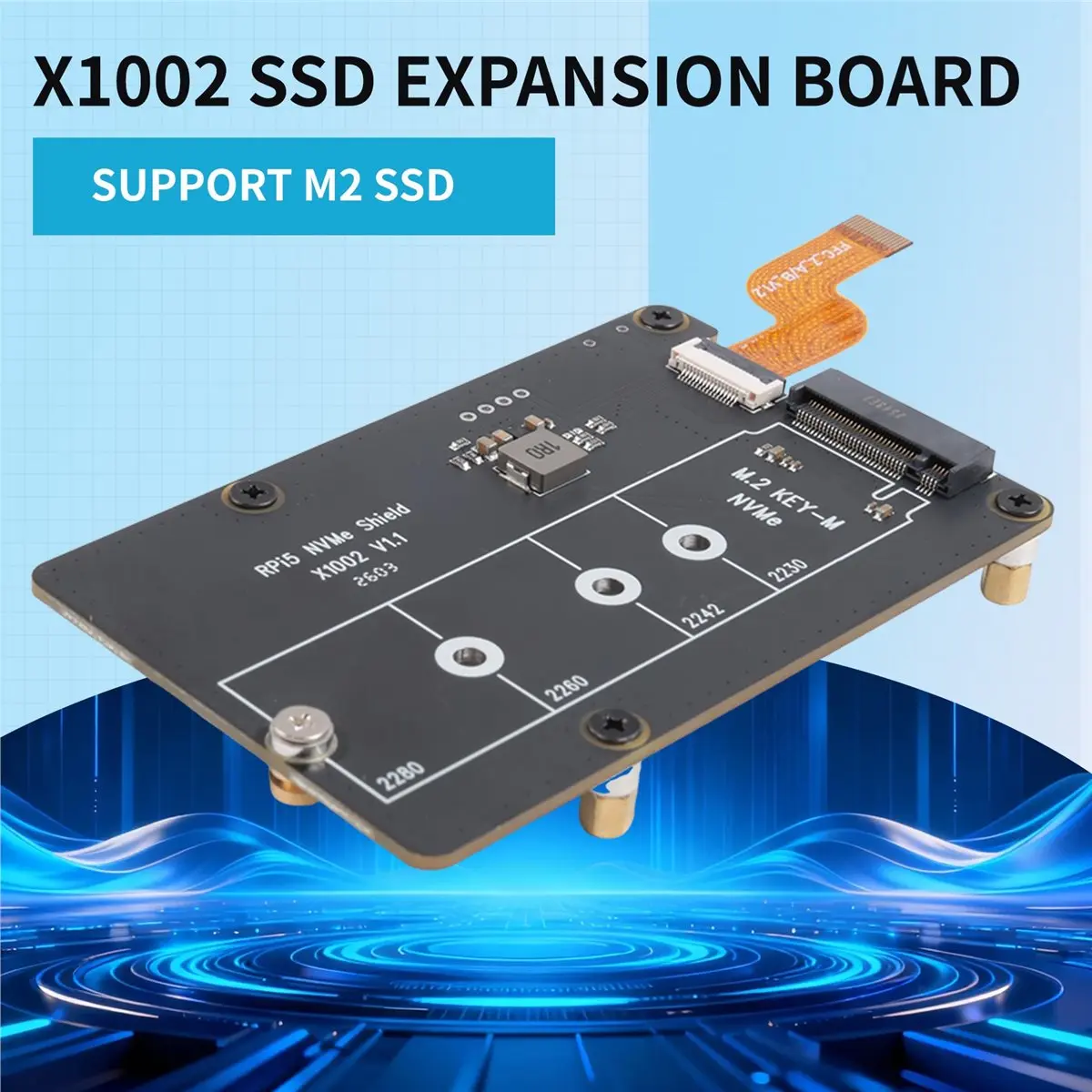 【a42f】x1002-for-5-pcie-to-m2-nvme-ssd-expansion-board-for-2280-2260-2242-2230-nvme-ssd