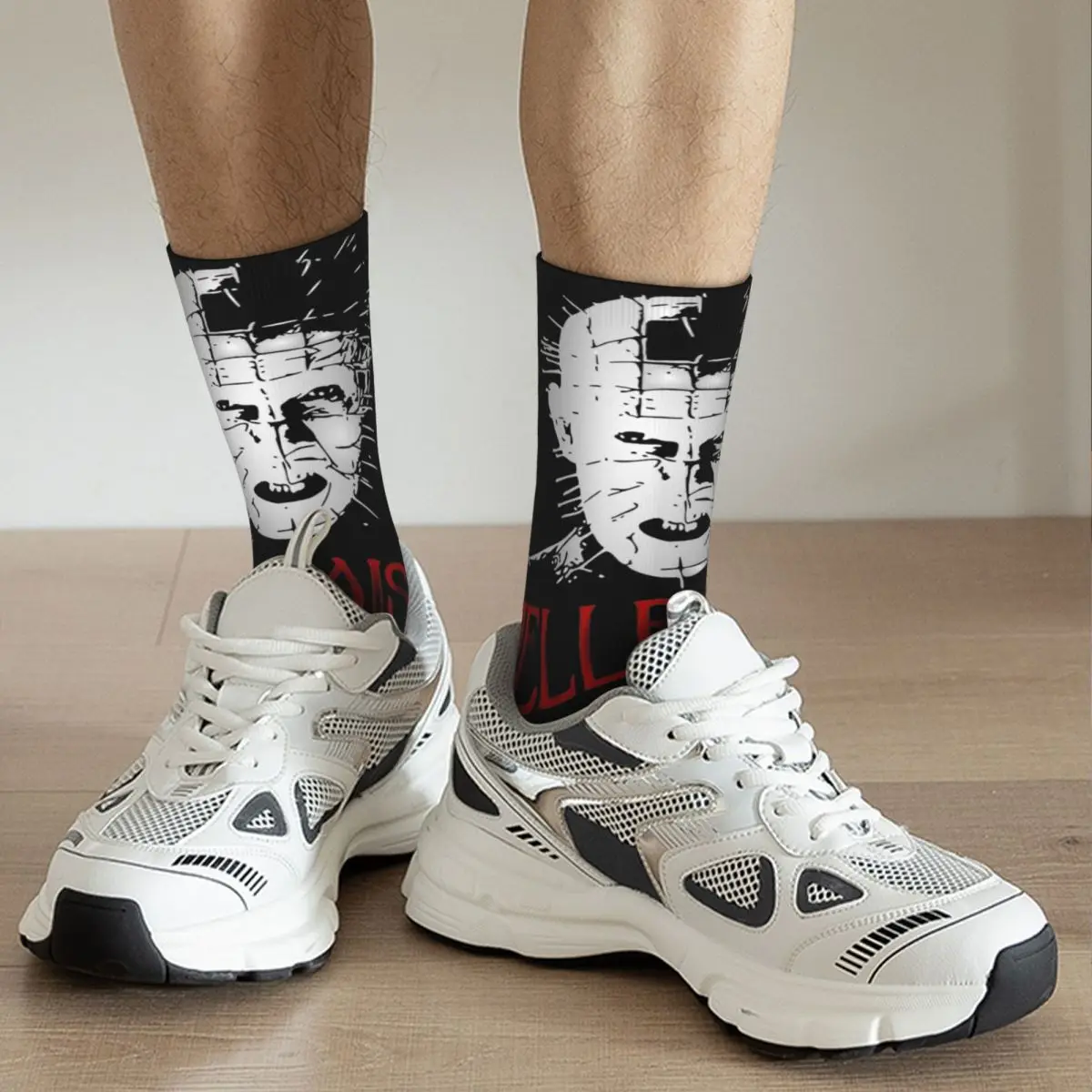 Men Women Hellraiser 1987 Socks Cute Casual Horror Film Socks Novelty Merchandise Middle TubeStockings Best Gift