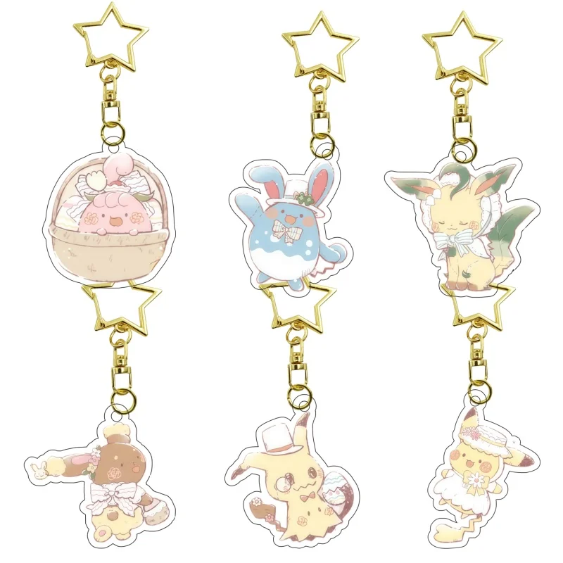 Llavero Colgante de Acrílico con Personajes de Anime: Bulbasaur, Ivysaur, Charmander, Charizard, Pidgeotto, Blastoise, Butterfree, Ekans, Nidoqueen