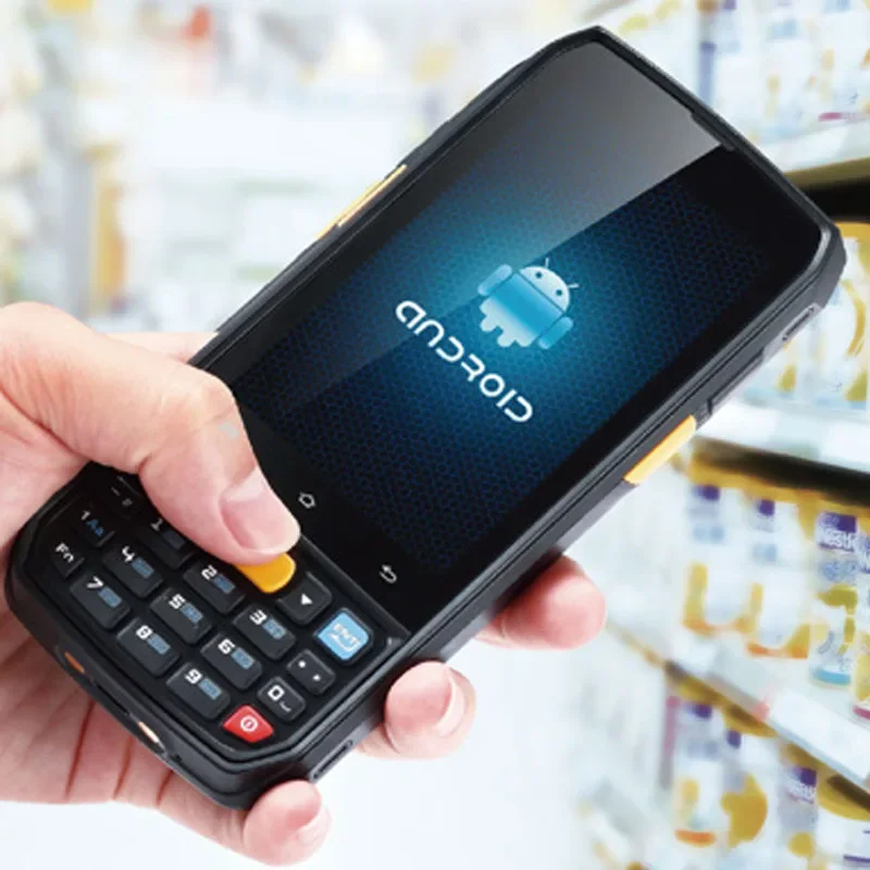 

rugged Android PDA barcode scanner 8.1 military grade mobile phone 5.5inch logistics pda