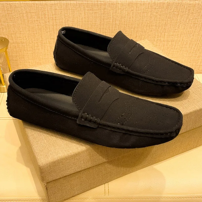 Men's Classic Penny Loafers, Men's Slip-On Casual Driving Footwear, Men's Non-Slip Outsole Wear-Resistant Practical Footwear