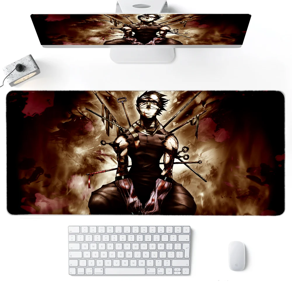 Anime Grande Mouse Pad Gaming, LockEdge Espessado Teclado de Computador Table Desk Mat, N-Naruto Shippuden