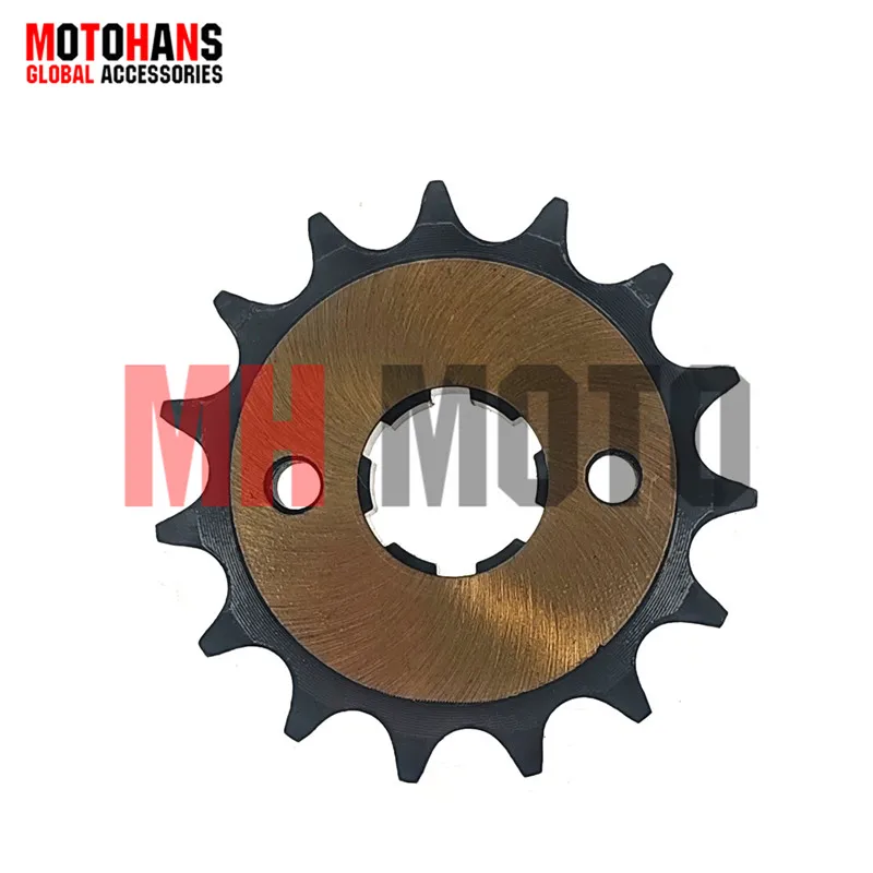

428-15T 1045 STEEL FRONT SPROCKET FOR HONDA CG125 NXR150 NXR125 XR250 ITALIKA 125Z DM200
