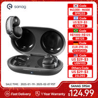 Sanag S9S Bluetooth Earphone OWS Ear Clip Headset Bluetooth 5.4 AI Voice Translation Wireless Headphone IPX4 Stretchable Earbuds