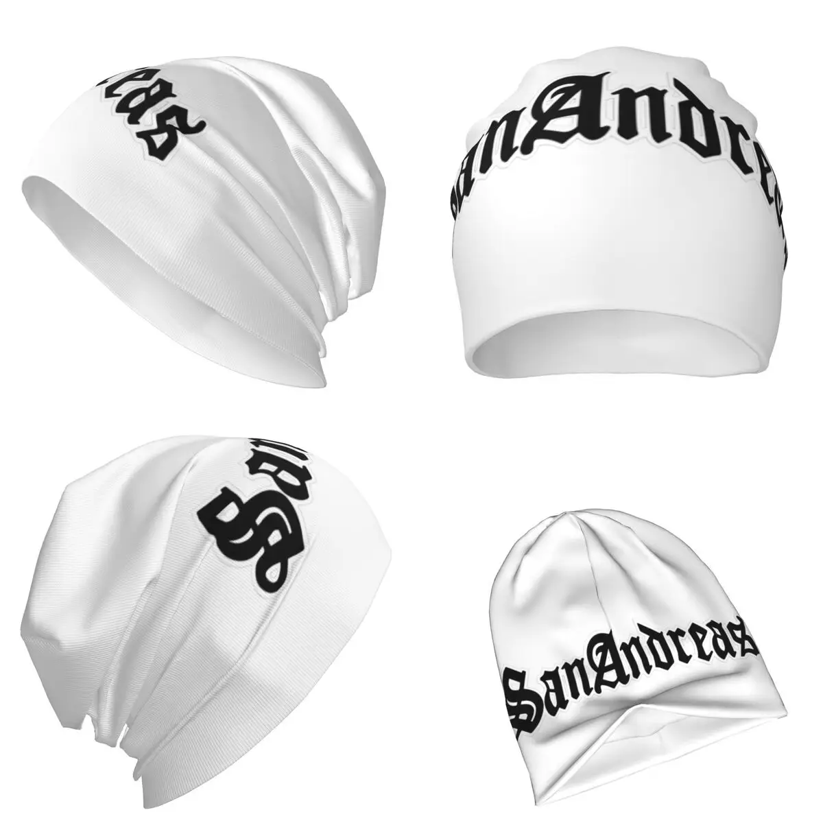 Sherm Head GTA San Andreas Logo قبعة محبوكة دافئة قبعة بونيه الموضة الخريف الشتاء في الهواء الطلق قبعات حريمي للجنسين الكبار