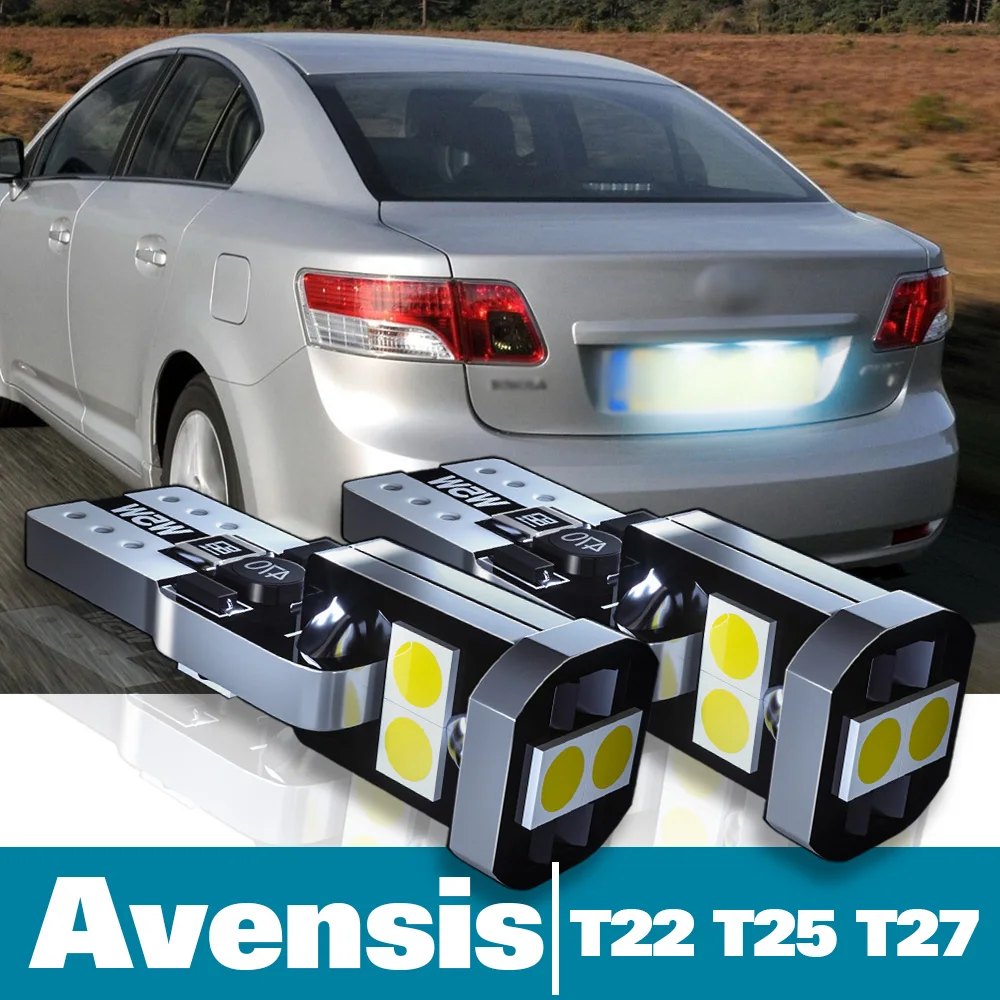 

2pcs LED License Plate Light For Toyota Avensis T22 T25 T27 Accessories 1997-2018 2009 2010 2011 2012 2013 2014 2015 2016 2017