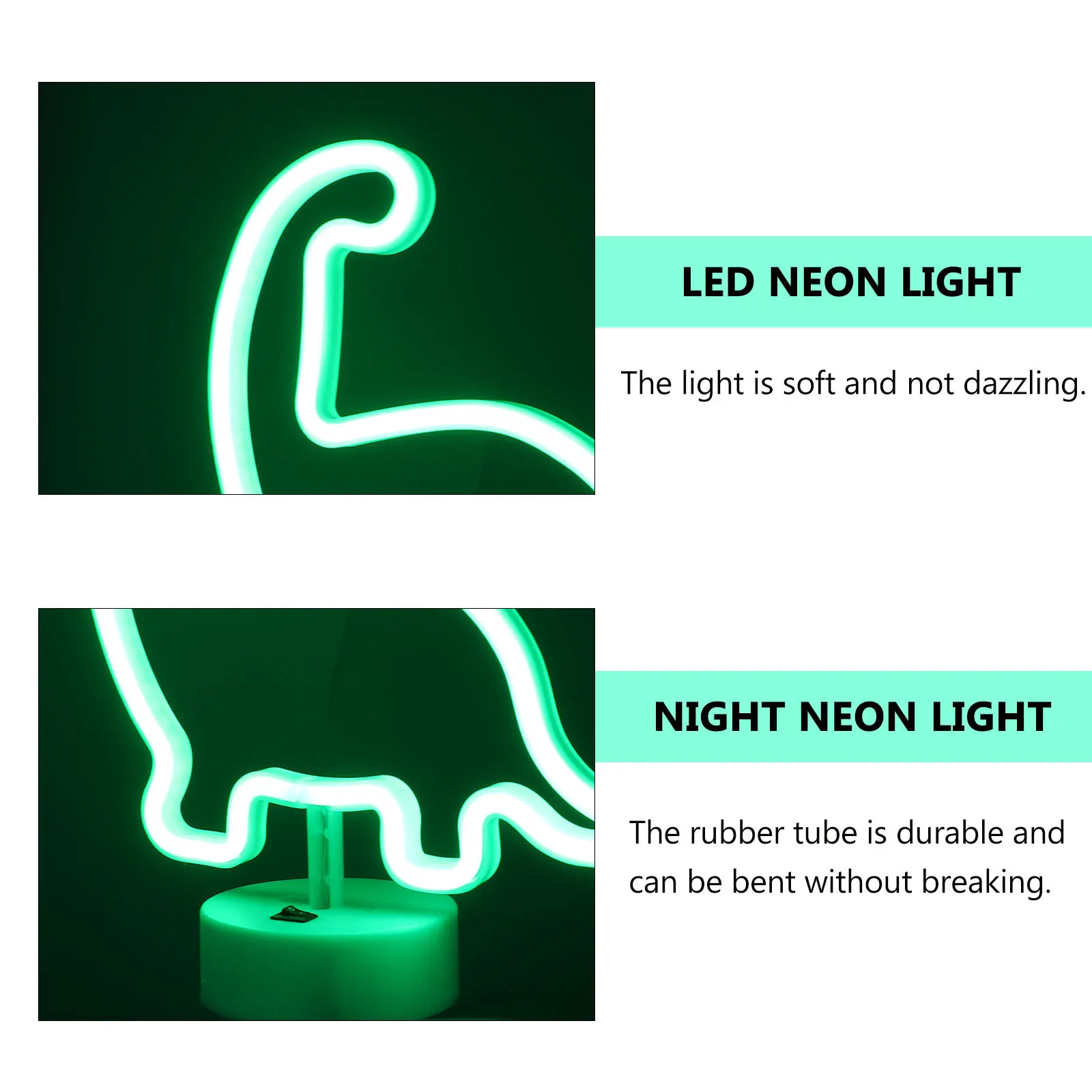 Mini Dinosaurus LED Neon Light Lamp voor Slaapkamer Bureau Nachtlampje Home Decor Party Sfeer Tafellamp Creatief Cadeau Idee