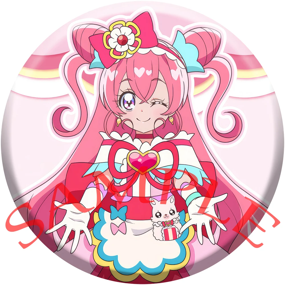 Anime StarTwinkle Precure Cosplay Yuni Kaguya Madoka Amamiya Erena Hagoromo Lala Hoshina Hikaru Cartoon Badge Christmas Gifts