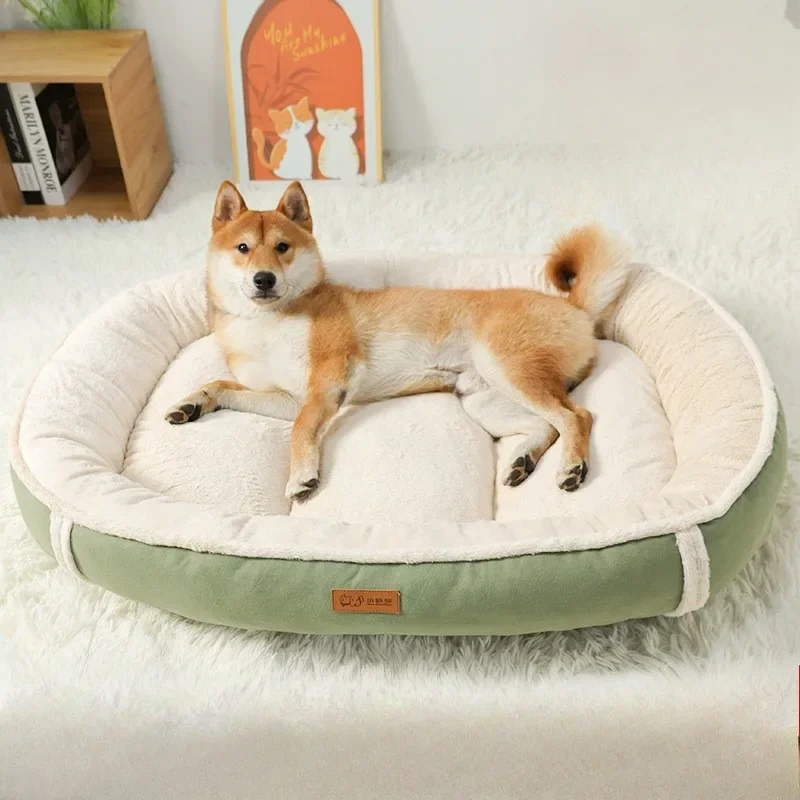 

Dog Beds Warm Pets Kennel Sleeping Sofa Thick Winter Thickened Cat Kennel Cats Blanket Dog Baskets Cushions Pet Dog Accessories