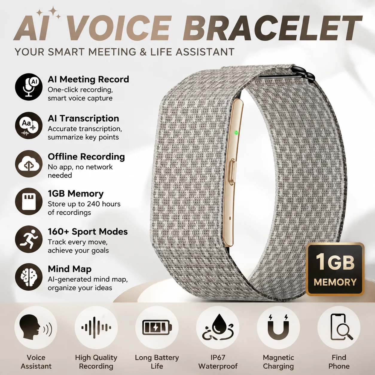 lige-smart-bracelet-one-click-ai-audio-recording-meeting-transcription-79-languages-160-sports-mode-bands-heart-rate-smart-watch