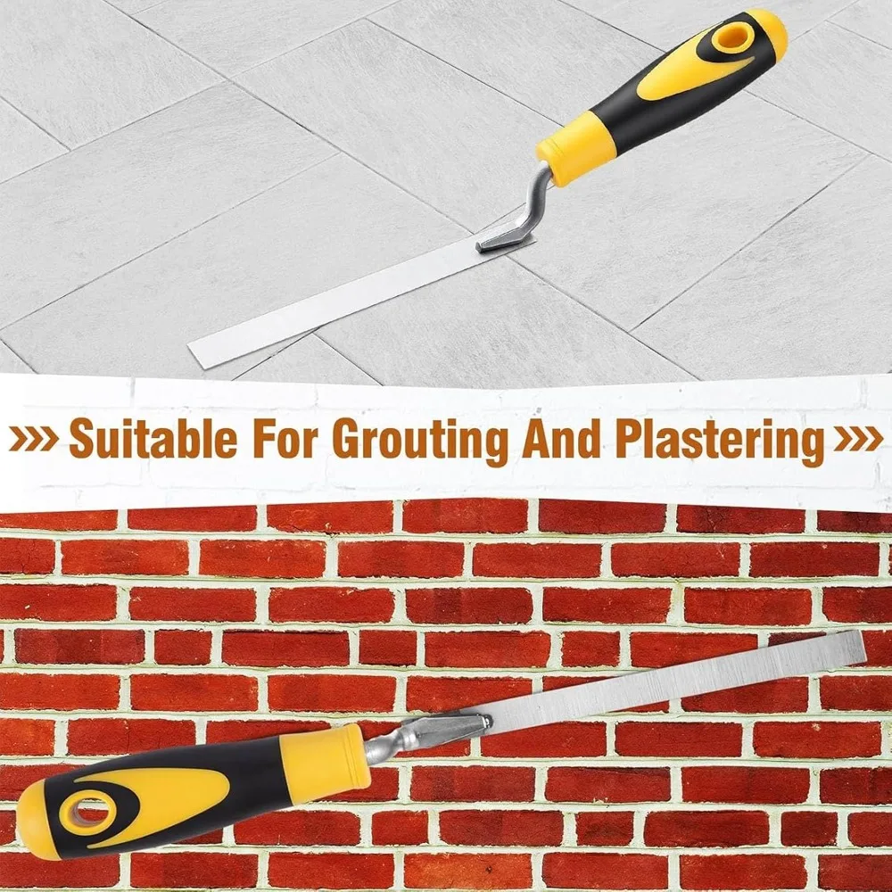 5pcs Clean Joints Ergonomic Tuck Pointing Tool No Rivet Structure Durable Brick Trowel Tuck Pointer Masonry Work