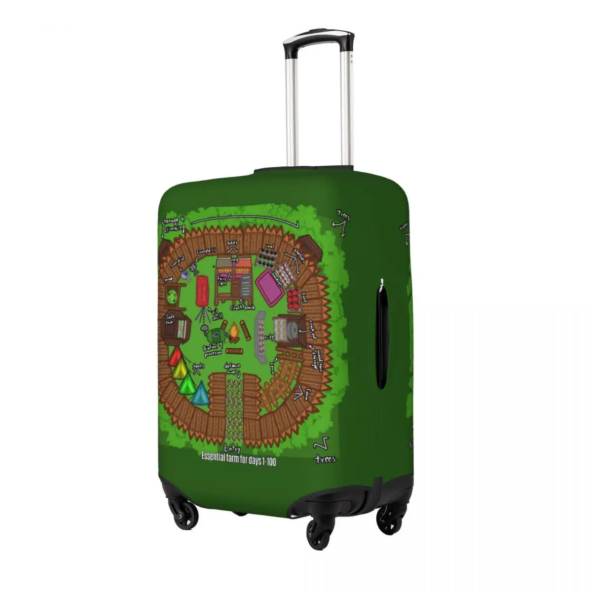 99 Nights In The Forest Base Idea Suitcase Cover Holiday Practical Luggage Case Cruise Trip Protector