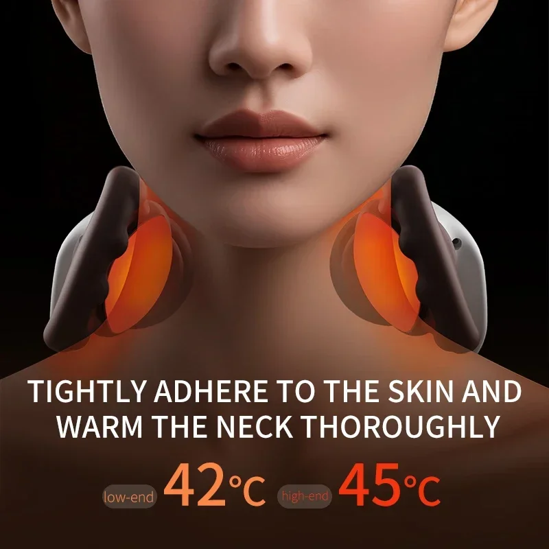 Cordless Shiatsu Neck Massager with Heat Electric Deep Tissue 4D Kneading Massage Protable Simulated Human Hand Design Best Gift