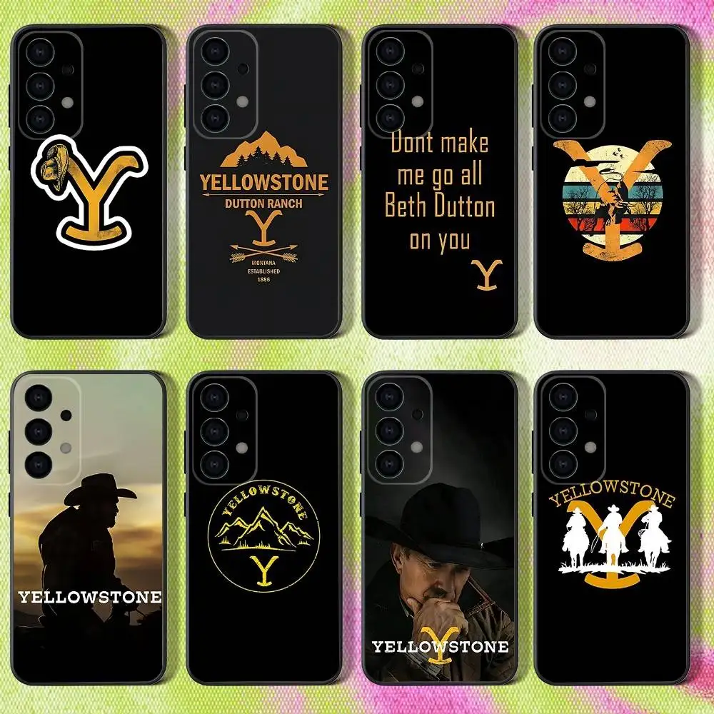 

TV Series Y-Yellowstone Phone Case For Samsung S25,S24,S21,S22,S23,S30,Ultra,S20,Plus,Fe,Lite,Note,10,9,5G Black Cover
