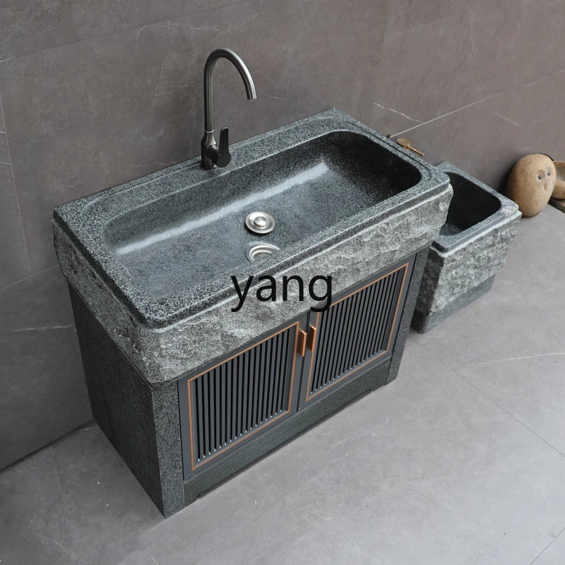 CX Outdoor Dali Stone Laundry Pool Integrated Outdoor Vegetable Sink Villa