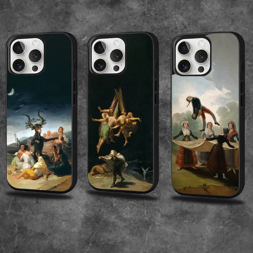 

Art F-Francisco G-Goya Phone Case For iPhone 17,16,15,14,13,12,11,Pro,Max,Plus,Mini,SE4,E Magnetic Magsafe Wireless Charging