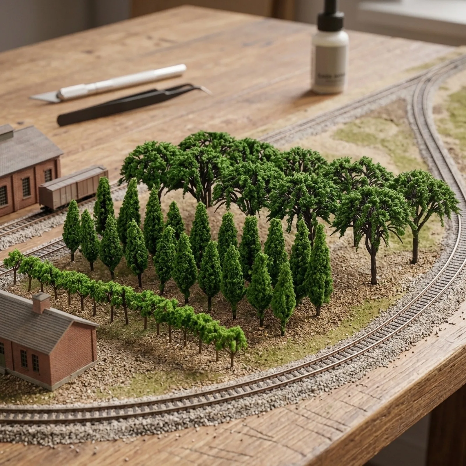 Scenery Model Trees Railroad Trees Wargame Accessories DIY Diorama Handmade Landscape Model A/B Brand New Scenery