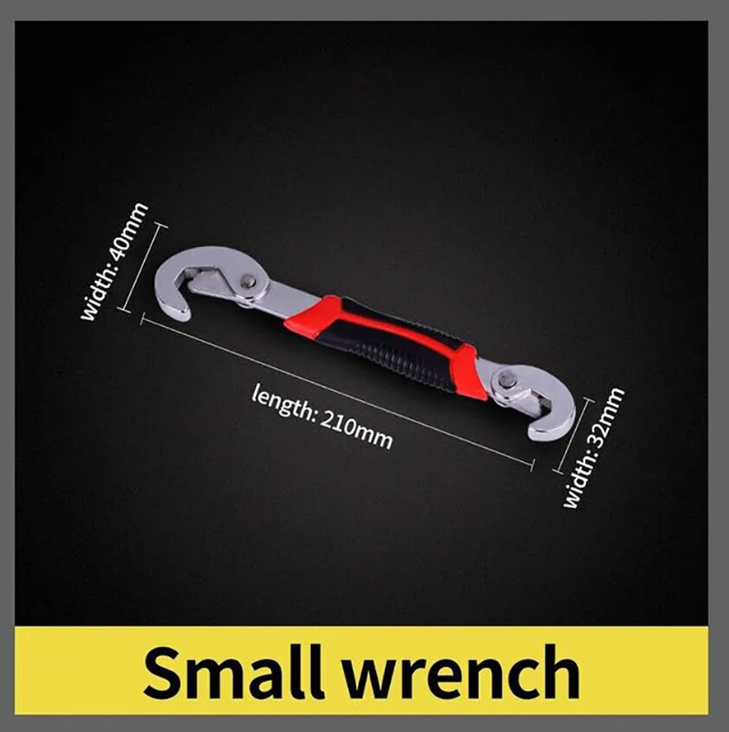 Multifunctional Large Opening Wrench Double Ended Portable Universal Screw Plate Hand Tools Bathroom Kitchen Articles for Use