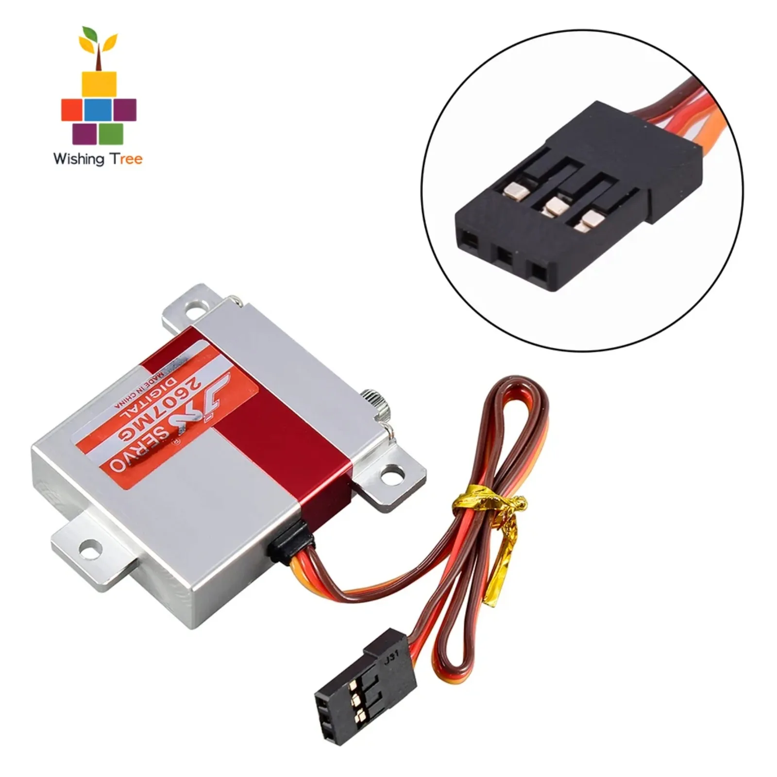 

JX PDI-2607MG Digital Metal Gear Servo 7.2kg 0.13s Dual Ball Bearing for RC Drone Glider Aircraft