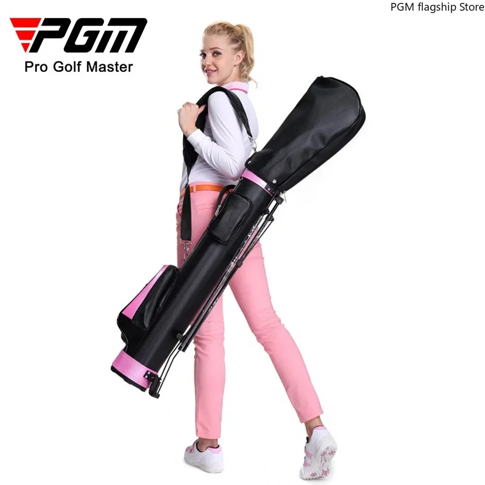 PGM Golf Bag with Stand Gun Bag for Men and Women, 6 Colors, Can Hold 9 Clubs QIAB008